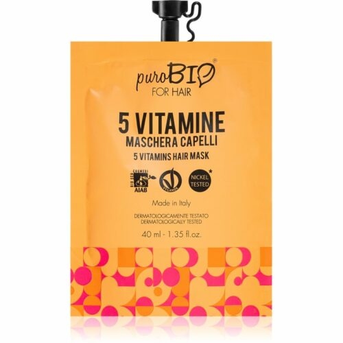 puroBIO Cosmetics 5 Vitamins vyživující maska