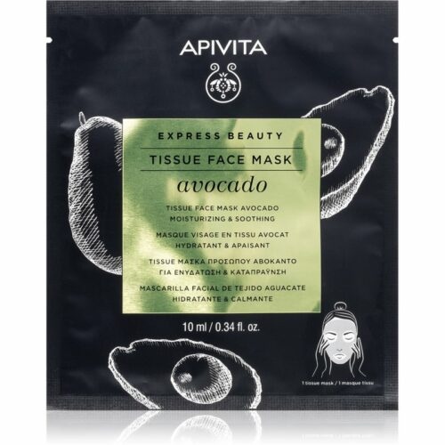 Apivita Express Beauty Avocado hydratační plátýnková maska