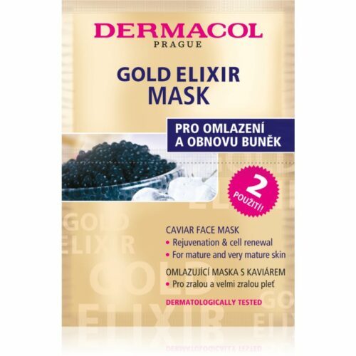Dermacol Gold Elixir pleťová maska s