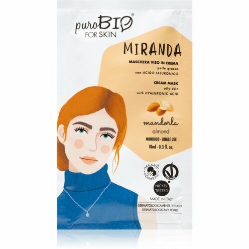 puroBIO Cosmetics Miranda Almond čisticí maska s
