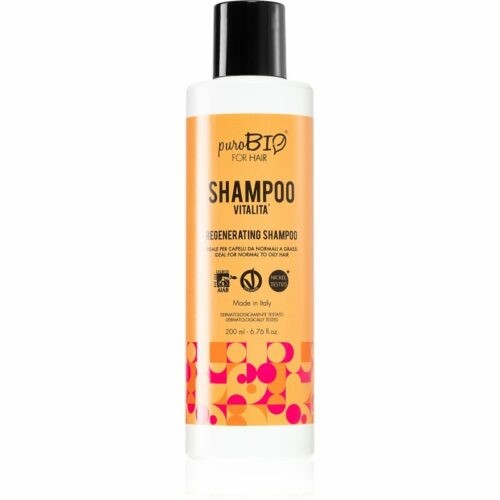 puroBIO Cosmetics Vitalita regenerační šampon pro unavené