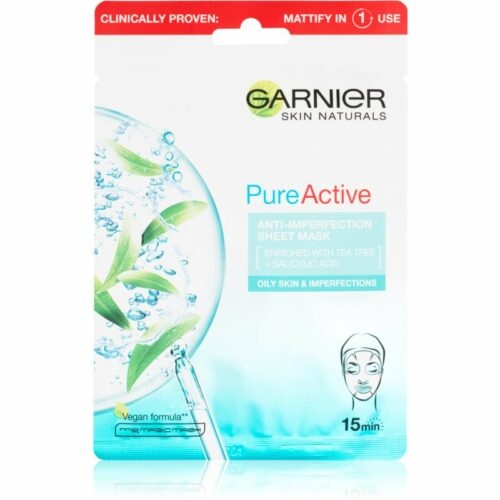 Garnier Skin Naturals Pure Active plátýnková maska