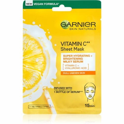 Garnier Skin Naturals Vitamin C plátýnková maska s rozjasňujícím a