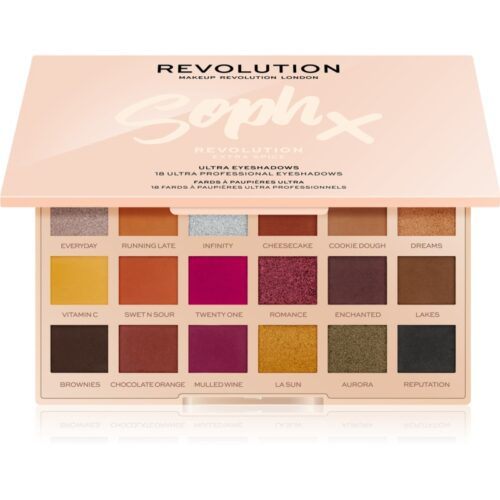 Makeup Revolution Soph X Extra Spice paleta očních stínů se
