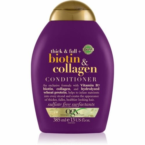 OGX Biotin & Collagen zhušťující kondicionér pro