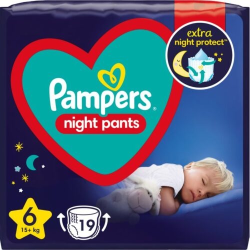 Pampers Night Pants Size 6 jednorázové plenkové kalhotky