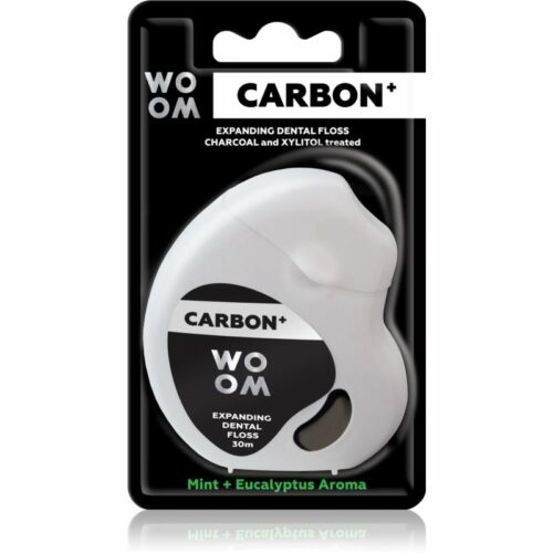 WOOM Carbon+ Dental Floss voskovaná dentální