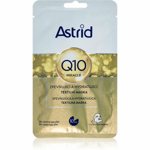 Astrid Q10 Miracle protivrásková a zpevňující pleťová maska pro regeneraci