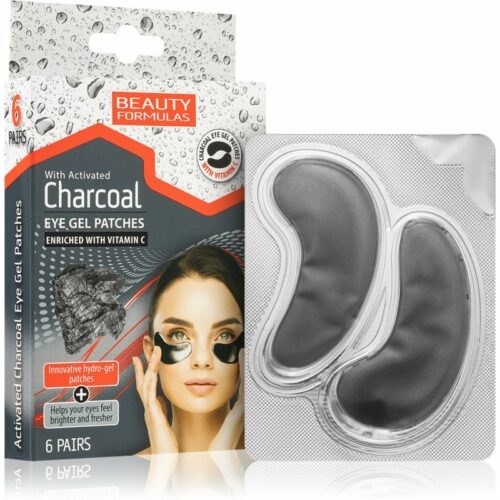Beauty Formulas Charcoal hydrogelová maska na oční okolí