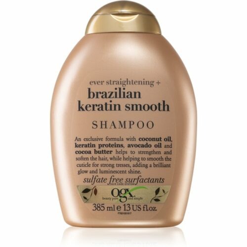 OGX Brazilian Keratin Smooth uhlazující šampon pro lesk