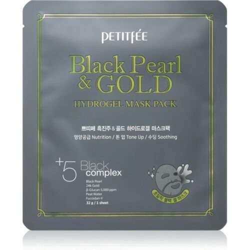 Petitfée Black Pearl & Gold intenzivní hydrogelová maska