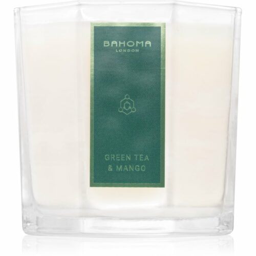 Bahoma London Octagon Collection Green Tea & Mango vonná svíčka