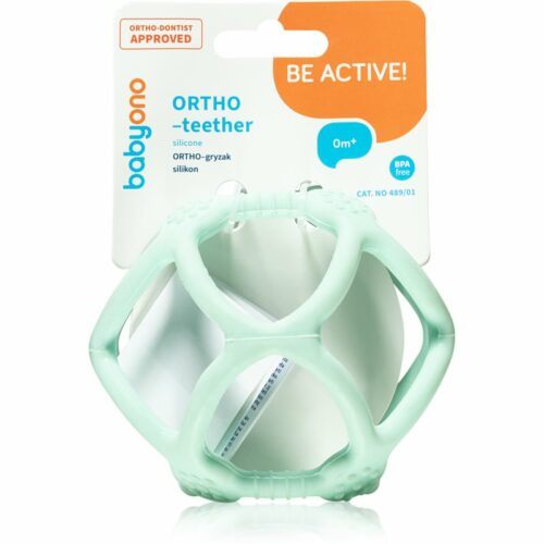 BabyOno Be Active Ortho kousátko bez obsahu BPA 0 m+