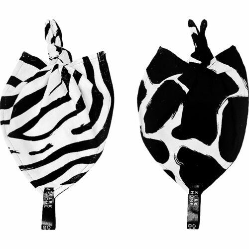 KLRK Home Wild B&W Zebra&Giraffe mazlicí dečka s