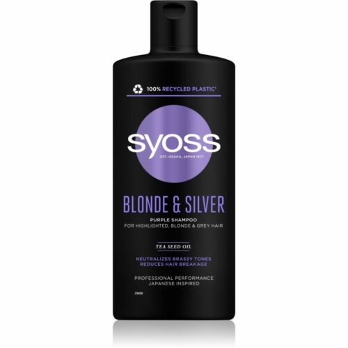 Syoss Blonde & Silver fialový šampon pro blond