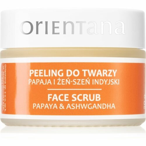 Orientana Papaya & Ashwagandha Face Scrub hydratační