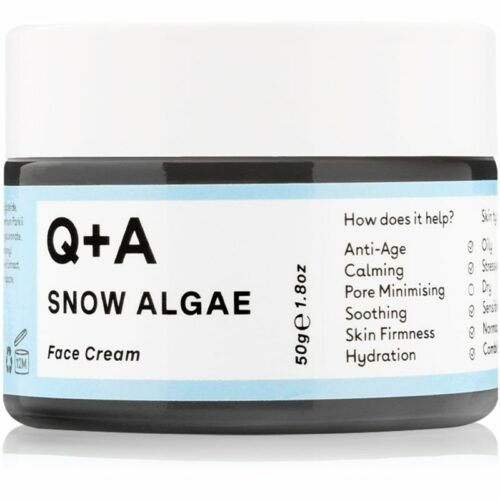 Q+A Snow Algae výživný hydratační krém pro suchou až