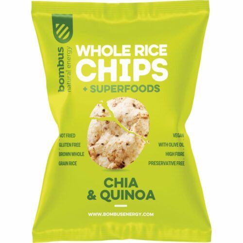 Bombus Whole Rice Chips rýžové chipsy Chia