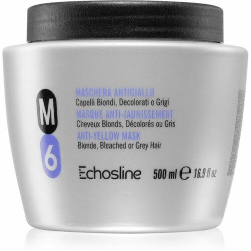 Echosline Anti-Yellow M6 maska na vlasy neutralizující