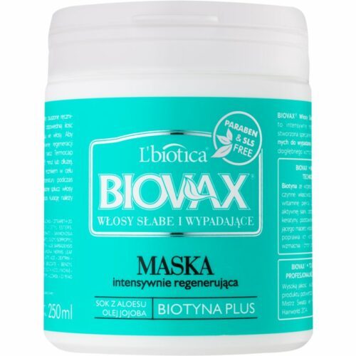 L’biotica Biovax Falling Hair posilující maska proti