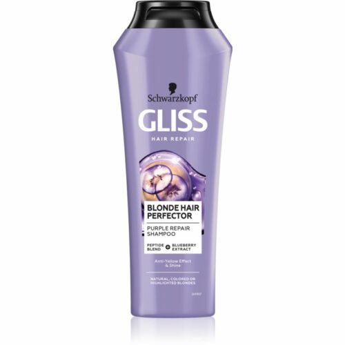 Schwarzkopf Gliss Blonde Hair Perfector fialový šampon