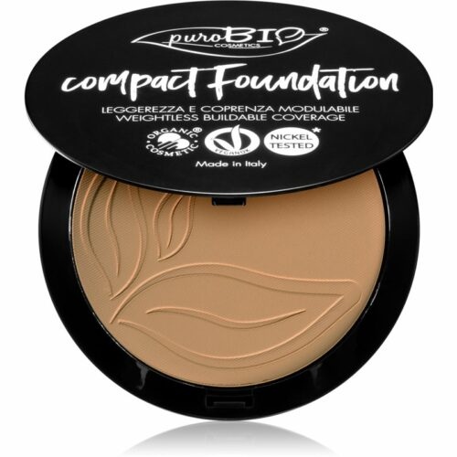 puroBIO Cosmetics Compact Foundation kompaktní pudrový make-up SPF