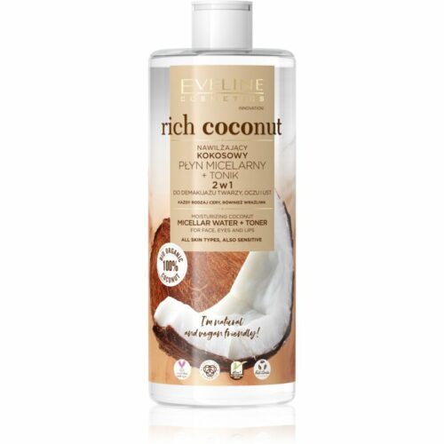 Eveline Cosmetics Rich Coconut micelární voda a tonikum