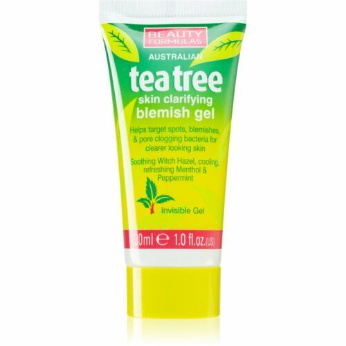 Beauty Formulas Tea Tree zklidňující čisticí gel