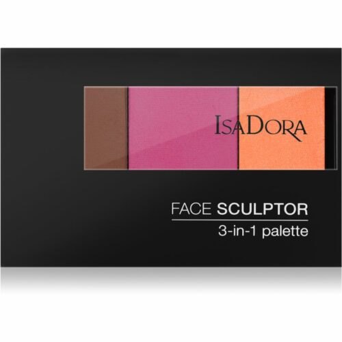 IsaDora Face Sculptor 3-in-1 Palette rozjasňující a bronzující paletka