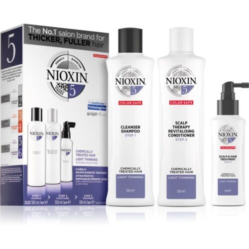 Nioxin System 5 Color Safe Chemically Treated Hair Light Thinning sada (pro