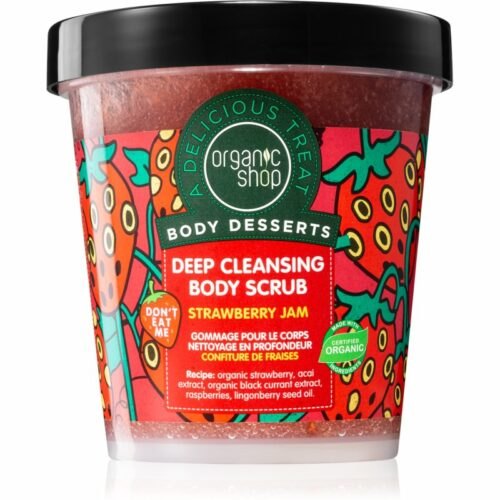 Organic Shop Body Desserts Strawberry Jam hloubkově čisticí