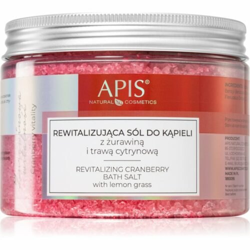 Apis Natural Cosmetics Cranberry Vitality relaxační sůl do koupele