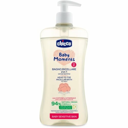 Chicco Baby Moments Sensitive micelární šampon na
