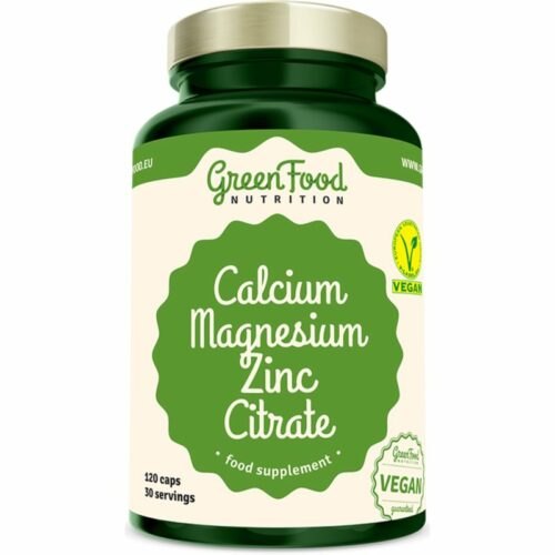 GreenFood Nutrition Calcium & Magnesium & Zinc Citrate kapsle pro
