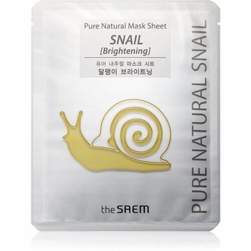 The Saem Pure Natural Snail plátýnková maska pro