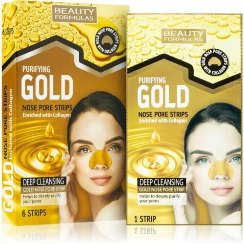 Beauty Formulas Gold čisticí náplast na zanešené póry