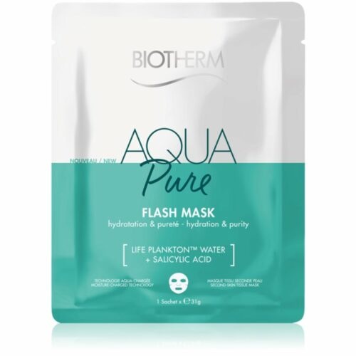 Biotherm Aqua Pure Super Concentrate plátýnková maska s hydratačním