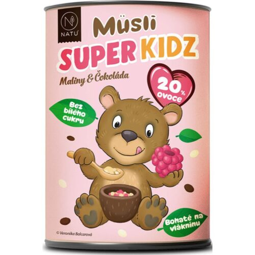 NATU Můsli Super Kidz Maliny & čokoláda